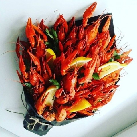 Букет "Раки с лимоном"